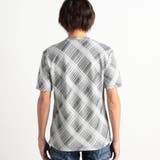 ブリスターチェックジャガードＶネック半袖Ｔシャツ | NICOLE | 詳細画像3 