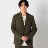 46カーキ | ナイロンリップストレッチテーラードジャケット | NICOLE