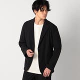 49ブラック | ナイロンリップストレッチテーラードジャケット | NICOLE