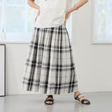92その他3 | リバーシブルギャザースカート／表：チェック柄・裏：ストライプ柄 | NICOLE