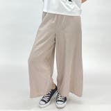 18ベージュ | リネン混イージーパンツ | NICOLE