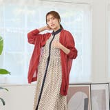 10オレンジ | 接触冷感 シアーニット ロングカーディガン | NICOLE