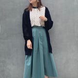 49ブラック | 接触冷感 シアーニット ロングカーディガン | NICOLE