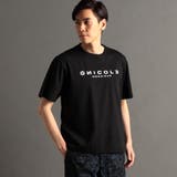 49ブラック | ロゴグラフィック 半袖Tシャツ | NICOLE