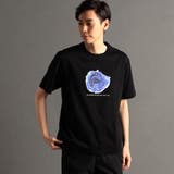 49ブラック | フラワーグラフィック 半袖Tシャツ | NICOLE