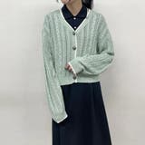 ライン配色スカシアミカーディガン | NICOLE | 詳細画像17 