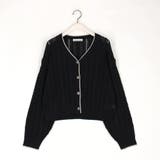 ライン配色スカシアミカーディガン | NICOLE | 詳細画像4 