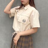 18ベージュ | ポケットデザインシャツ | NICOLE