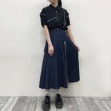 配色パイピング アシンメトリーブラウス | NICOLE | 詳細画像24