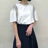 28オフホワイト | シアードッキングTシャツ | NICOLE