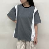 39チャコールグレー | シアードッキングTシャツ | NICOLE