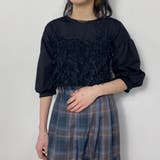WEB限定チュールビスチェ&袖ドレープカットソー | NICOLE | 詳細画像1