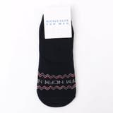 67ネイビー | ロゴ×ラインシューズインソックス | NICOLE