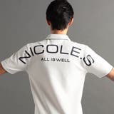 【24年モデルEC限定再販売】バックロゴプリントスキッパーポロシャツ | NICOLE | 詳細画像15 
