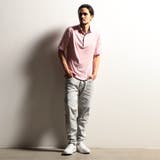 【24年モデルEC限定再販売】グラフィカルジャカードスキッパー半袖ポロシャツ | NICOLE | 詳細画像2 