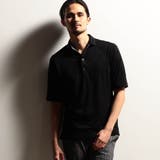 49ブラック | 【24年モデルEC限定再販売】グラフィカルジャカードスキッパー半袖ポロシャツ | NICOLE