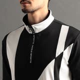 【24年モデルEC限定再販売】アラカルト切替ハーフジップポロシャツ | NICOLE | 詳細画像8 