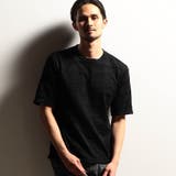 49ブラック | 【RIELABO】カモフラリンクスジャカードクルーネック半袖Tシャツ | NICOLE