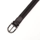 17ダークブラウン | ボンデッドレザーストレッチメッシュベルト | NICOLE