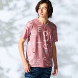 08ピンク | 【WEB限定】総柄プリント半袖Ｔシャツ | NICOLE