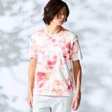 08ピンク | 【WEB限定】ムラ柄ロゴプリント半袖Ｔシャツ | NICOLE