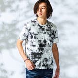 09ホワイト | 【WEB限定】ムラ柄ロゴプリント半袖Ｔシャツ | NICOLE