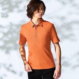 10オレンジ | ランダムテレコショートレギュラーカラーポロシャツ | NICOLE