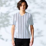 91その他2 | ブリスターストライプＶネック半袖プルオーバー | NICOLE