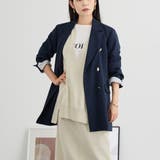 67ネイビー | ダブルジャケット | NICOLE