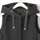 異素材使いフードベスト | NICOLE | 詳細画像6