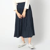 67ネイビー | ミジンコール プリーツスカート | NICOLE