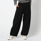 49ブラック | 裾変化2WAY ボリュームパンツ | NICOLE