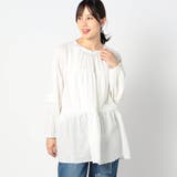 09ホワイト | 前後2WAY ティアードチュニック | NICOLE