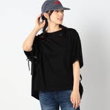 49ブラック | リボン付きドルマンカットソー | NICOLE