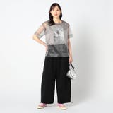 【2枚セット】リゾートプリントタンクトップ+オーガンジーTEE | NICOLE | 詳細画像3