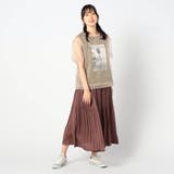 【2枚セット】リゾートプリントタンクトップ+オーガンジーTEE | NICOLE | 詳細画像4