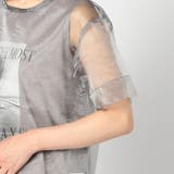 【2枚セット】リゾートプリントタンクトップ+オーガンジーTEE | NICOLE | 詳細画像8