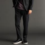 67ネイビー | DELEGANT メランジプリントジャージ セットアップパンツ | NICOLE