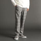 29グレー | グレンチェック ワイドパンツ | NICOLE