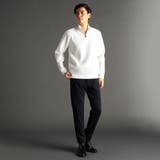 ダイヤジャカード ハーフジップスタンドカラーニット | NICOLE | 詳細画像2 