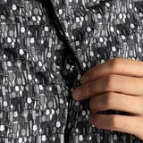 TEXTA ワイングラスプリントブロード カッタウェイカラーシャツ | NICOLE | 詳細画像10 