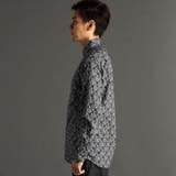 TEXTA ワイングラスプリントブロード カッタウェイカラーシャツ | NICOLE | 詳細画像5 