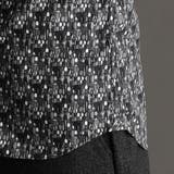 TEXTA ワイングラスプリントブロード カッタウェイカラーシャツ | NICOLE | 詳細画像9 