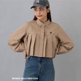 18ベージュ | 【BEVERLY HILLS POLO CLUB】クロップドプリーツブラウス | NICOLE
