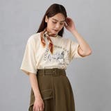 20イエロー | ホースプリント+刺繍TEE | NICOLE