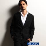 49ブラック | 【RIELABO】レザーライクジャージ ジャケット | NICOLE