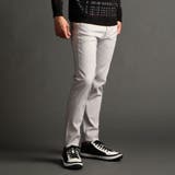 19ライトグレー | ガムストレッチヘリンボンパンツ | NICOLE