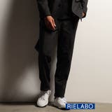 39チャコールグレー | 【RIELABO】レザーライクジャージ イージーパンツ | NICOLE