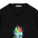 【RIELABO】グラフィック×ロゴプリントVネックTシャツ | NICOLE | 詳細画像11 