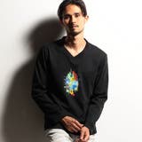 【RIELABO】グラフィック×ロゴプリントVネックTシャツ | NICOLE | 詳細画像16 